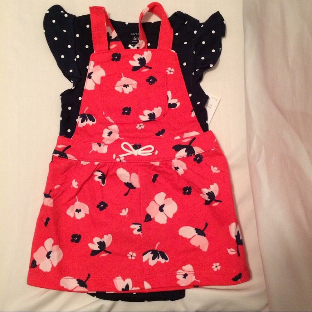🌷NWT Carter’s Floral 2-Piece Bodysuit (6 Months)
